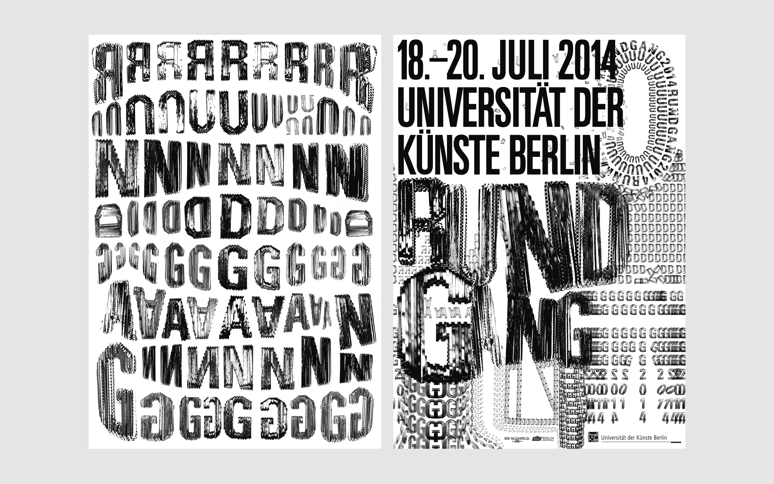 Poster designed for UdK Rundgang, 2014.