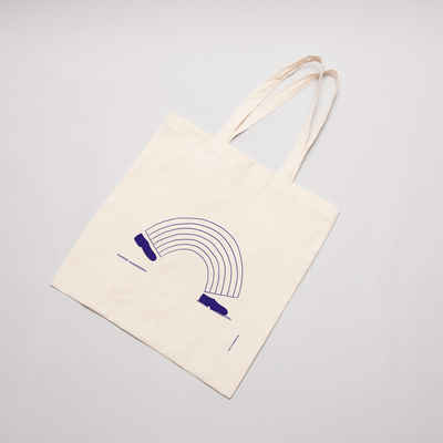 Silkscreened Tote bag with rainbow step