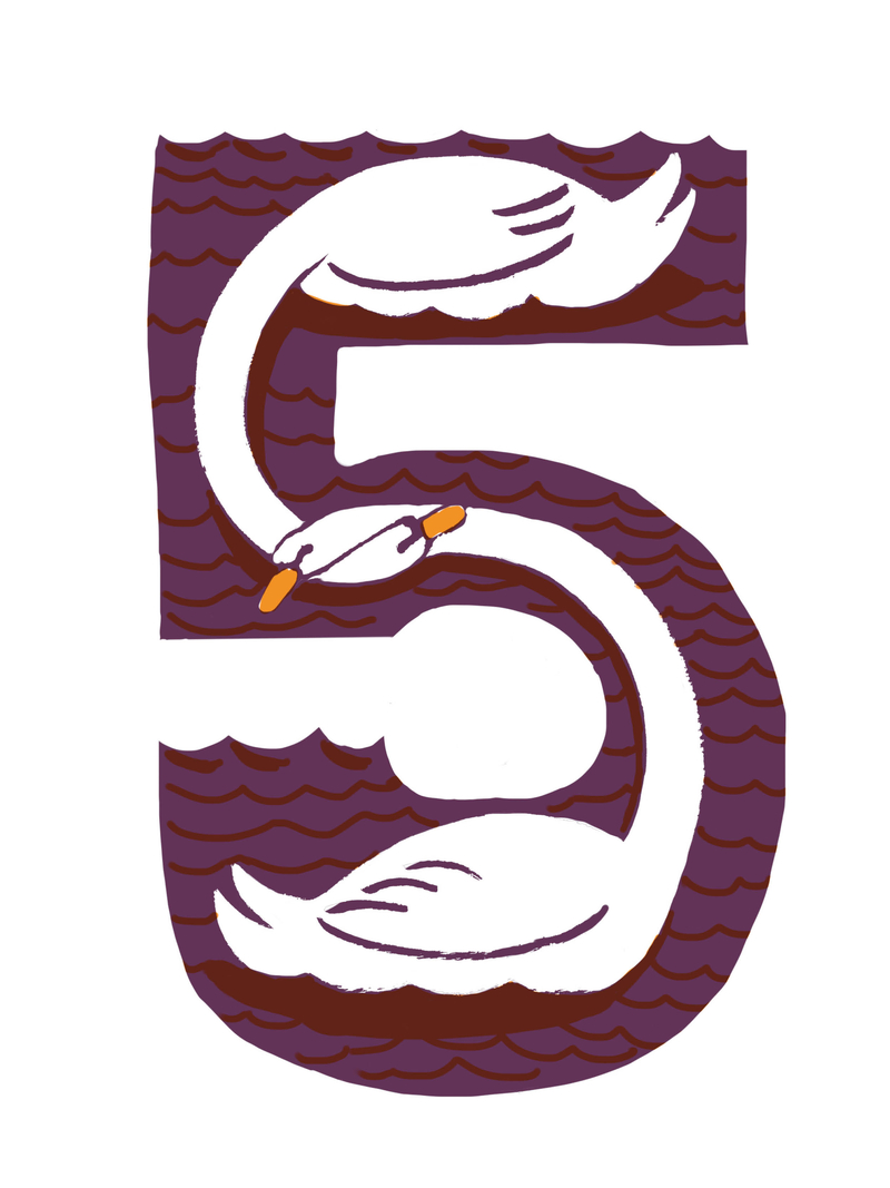 Two swans making out number five for May